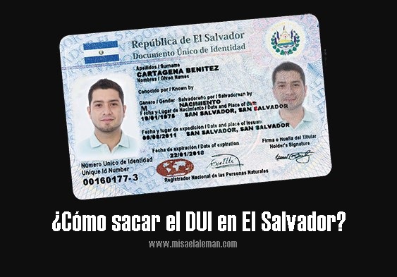 Cómo sacar el DUI en El Salvador
